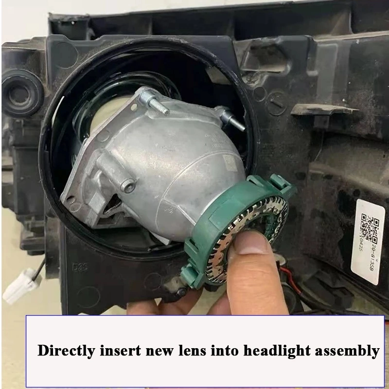 Sanvi 2PCS Car Light Framework for Range Rover Evoque 2016-2018 for Car Light DIY Car Light Accessories LED Xenon Lens Adapters