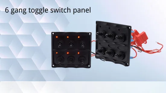 Toggle Switch Panel Switches Digital Voltmeter Refit Accessory